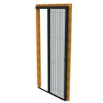 plissehor, 80 tot 100 cm, 215 cm of meer, Hordeur, Nieuw