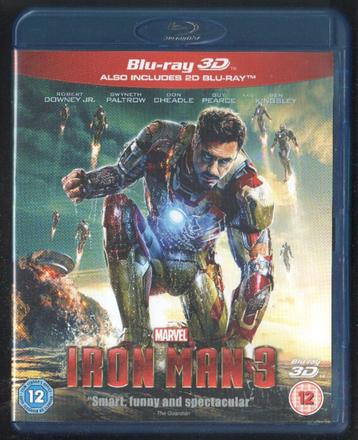 Iron Man 3 3D+2D, MARVEL MCU. Blu-ray. NL subs! beschikbaar voor biedingen
