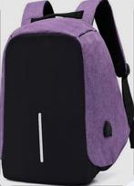 Mooie Rugtas - Paars/Zwart, Sieraden, Tassen en Uiterlijk, Tassen | Rugtassen, 25 tot 40 cm, Zo goed als nieuw, 30 tot 45 cm, Ophalen