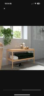 Ikea badkamer bankje, Huis en Inrichting, Tafels | Sidetables, Ophalen, Zo goed als nieuw, 25 tot 50 cm, Rechthoekig