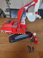 Playmobil 5282 Graafmachine met figuur en gereedschap, Ophalen of Verzenden, Zo goed als nieuw, Complete set