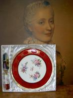 Franse taartschaal + mes Limoges, Ophalen of Verzenden
