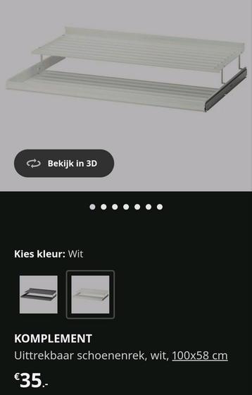 Ikea komplementen/onderdelen voor pax kasten