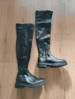 Faux leather kniehoge laarzen, Kleding | Dames, Schoenen, Hoge laarzen, Zwart, Ophalen of Verzenden, Zo goed als nieuw