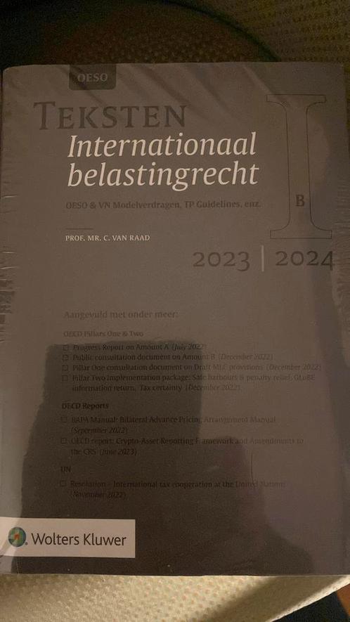 Teksten Internationaal & Europees belastingrecht 2023/2024, Boeken, Wetenschap, Zo goed als nieuw, Ophalen of Verzenden