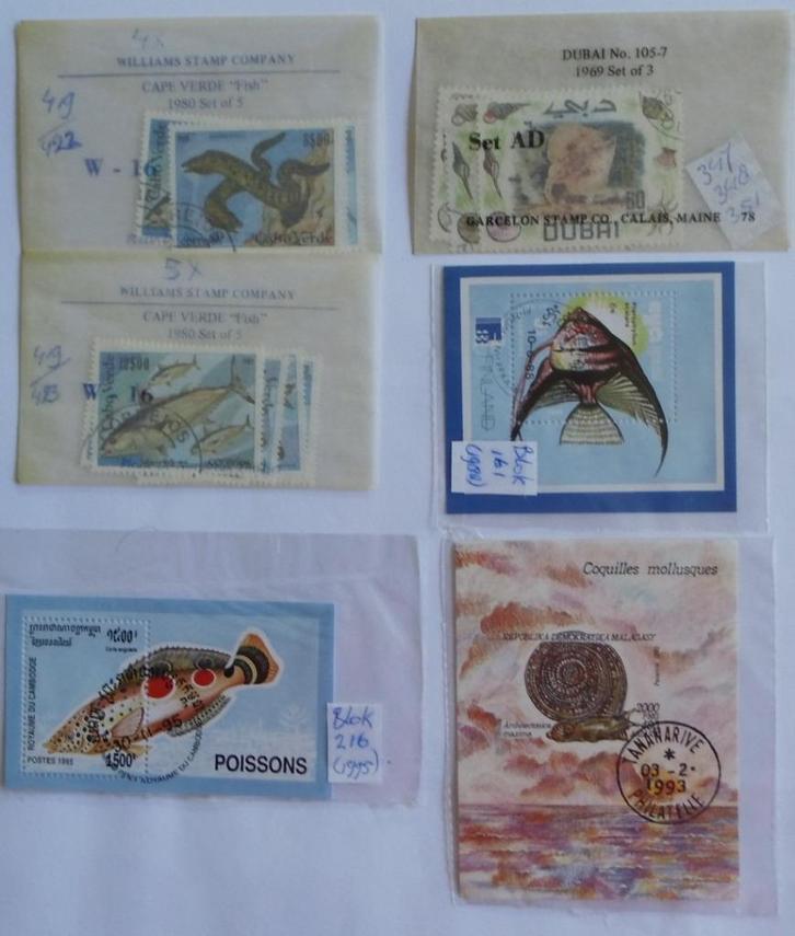 postzegels van div. landen postfris en gestempeld., Postzegels en Munten, Postzegels | Volle albums en Verzamelingen, Buitenland