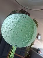 Lampenkap | rijstpapieren lamp - mintgroen 25 cm, Ophalen of Verzenden, Zo goed als nieuw, Minder dan 50 cm