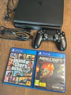 Playstation 4 slim + controller + games, Spelcomputers en Games, Ophalen, Zo goed als nieuw, Met 1 controller, Slim