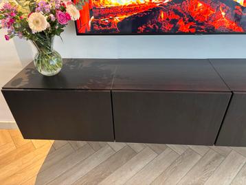 Ikea Besta TV Meubel - Zwartbruin - afbeelding 3