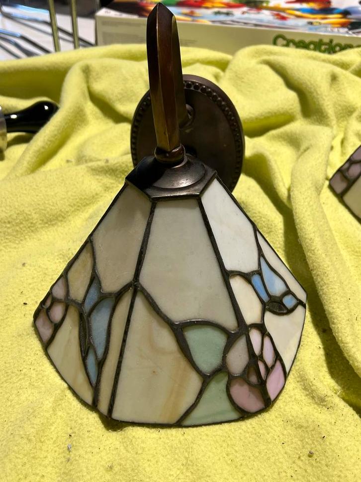 Tiffany Stijl Wandlampen, Huis en Inrichting, Lampen | Wandlampen, Gebruikt, Glas, Ophalen of Verzenden