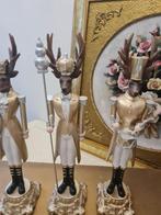 Kerst beeldje hert in 3 uitvoeringen p/st 24.95, Heikant 21 Kaatsheuvel, Belle Vieille Brocante, Nieuw, Ophalen of Verzenden