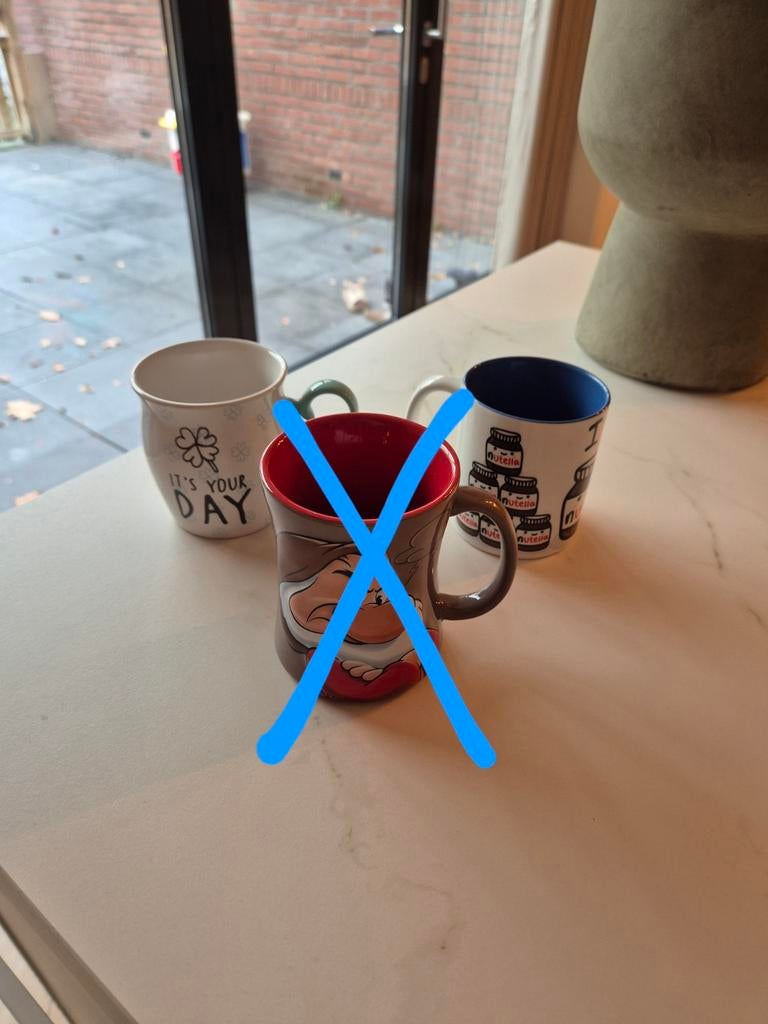 Koffie mokken, Ophalen of Verzenden, Zo goed als nieuw, Overige stijlen, Kop(pen) en/of Schotel(s)