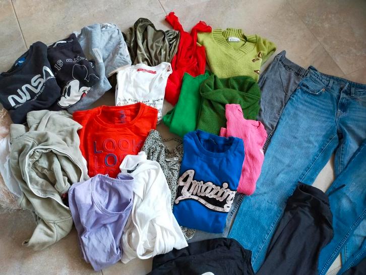 MEGA MERK KLEDINGPAKKET PAKKET MEISJE 152 158 164 XS WINTER, Kinderen en Baby's, Kinderkleding | Kinder-kledingpakketten, Zo goed als nieuw