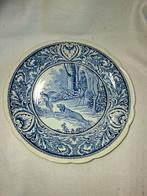Delfts wandbord met jachttafereel van Boch, Antiek en Kunst, Ophalen of Verzenden