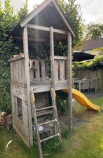 Speelhuisje JUNGLE gym met glijbaan en mooi dak, Kinderen en Baby's, Speelgoed | Buiten | Speeltoestellen, Ophalen, Gebruikt, Glijbaan