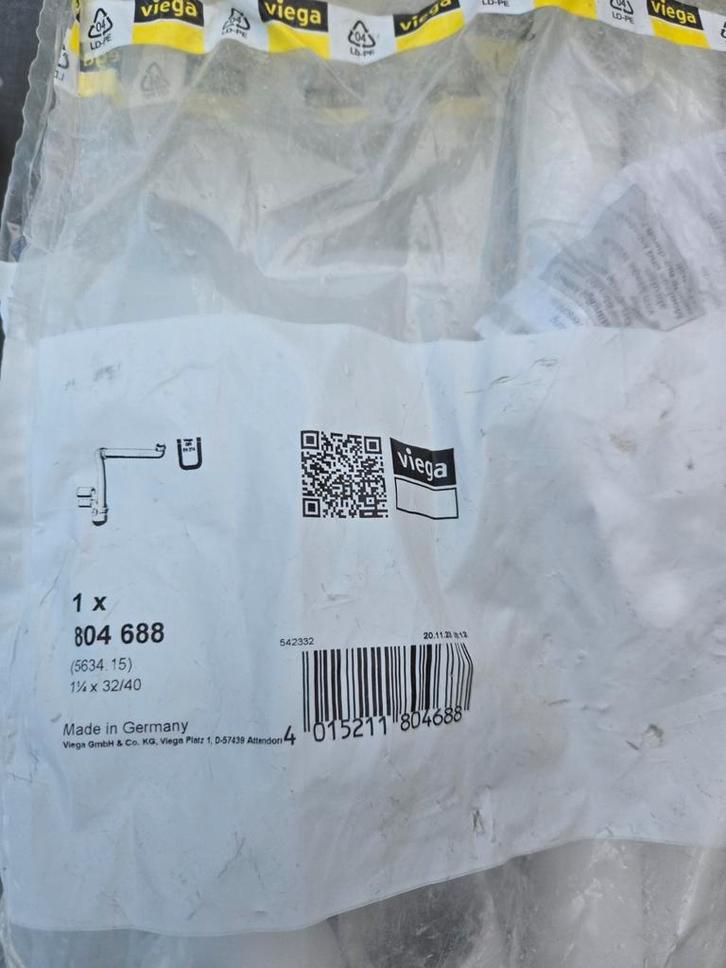 Viega Sifon Ruimtebesparend - Nieuw in verpakking, Doe-het-zelf en Verbouw, Sanitair, Nieuw, Overige typen, Ophalen of Verzenden