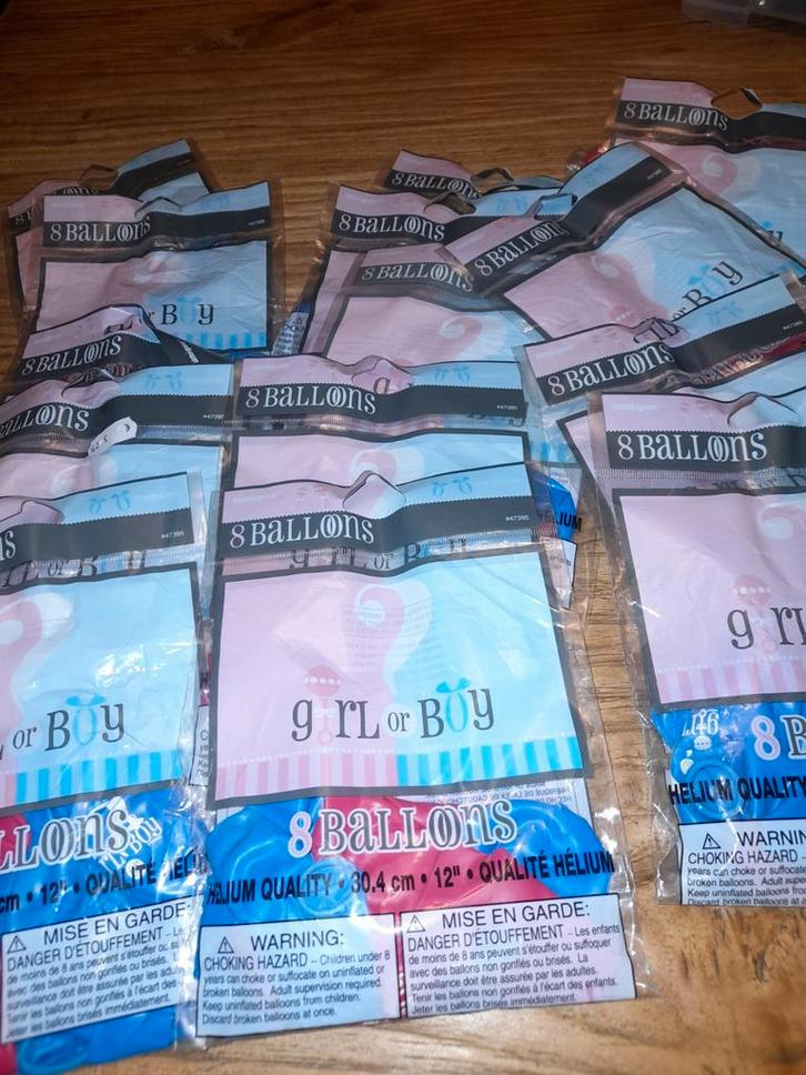 Gender Reveal Ballonnen - Nieuw in verpakking, Hobby en Vrije tijd, Feestartikelen, Nieuw, Versiering, Geboorte of Huwelijk, Ophalen of Verzenden