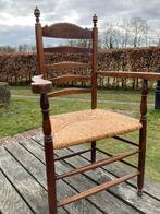 Knopstoel met biezen zitting - Nieuwstaat!, Antiek en Kunst, Antiek | Meubels | Stoelen en Banken, Ophalen