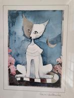 Litho / kunstdruk Rosina Wachtmeister - "The Cat", Ophalen of Verzenden