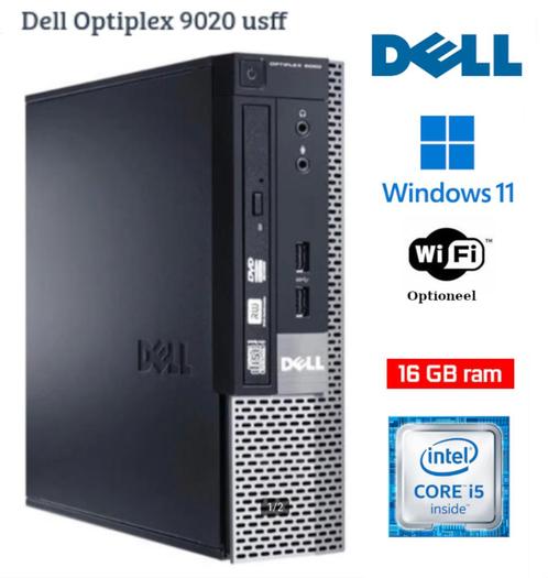 DELL Optiplex 9020 usff Mini PC Core i5 3,6Ghz 16GB RAM WiFi, Computers en Software, Desktop Pc's, Zo goed als nieuw, 3 tot 4 Ghz