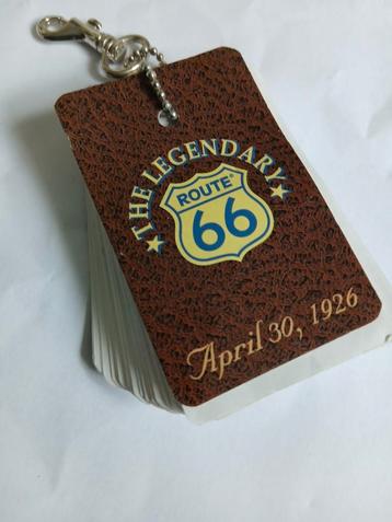 Route 66 Notitieblok Sleutelhanger - Vintage beschikbaar voor biedingen