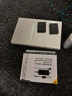 Playstation 2 Slim met spellen, Spelcomputers en Games, Spelcomputers | Nintendo DS, Verzenden, Zo goed als nieuw, Blauw, Dsi