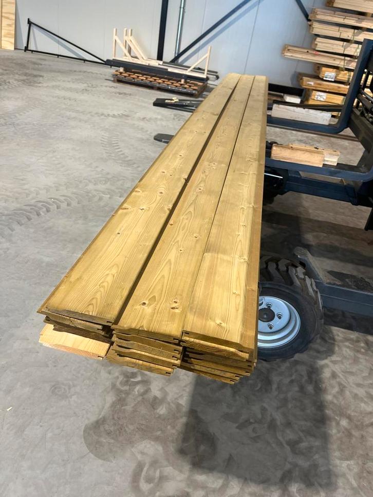 Geïmpregneerd Rabat 9,2 m2, Doe-het-zelf en Verbouw, Hout en Planken, Nieuw, Plank, Grenen, 200 tot 250 cm, 25 tot 50 mm, Geïmpregneerd