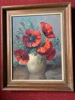 Stilleven Klaprozen G.A. Brummen, 1948, Antiek en Kunst, Ophalen of Verzenden