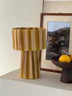 Marokkaanse Raffia Tafellamp - Streep Design, Ophalen of Verzenden, Gebruikt, Overige materialen, Minder dan 50 cm