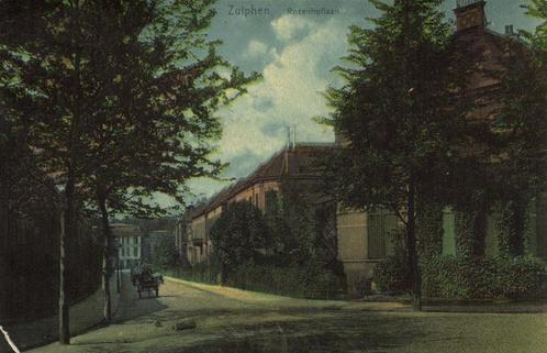 Zutphen - Rozenhoflaan - kar - gelopen, Verzamelen, Ansichtkaarten | Nederland, Gelopen, Gelderland, 1920 tot 1940, Ophalen of Verzenden