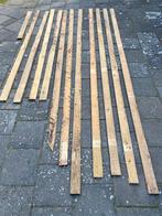 Lange planken, deels ruw en glad hout; div lengte 7x1,5 cm, Ophalen, Gebruikt, Minder dan 25 mm, Overige typen