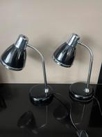 Twee bureaulampen tafel lampen zwart retro, Huis en Inrichting, Ophalen of Verzenden, Zo goed als nieuw, Minder dan 50 cm
