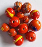 Lampwork glas kralen mix 12-22 mm, Nieuw, Kraal, Verzenden