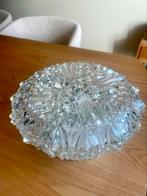 Vintage glazen plafondlamp, Huis en Inrichting, Lampen | Plafondlampen, Ophalen, Zo goed als nieuw