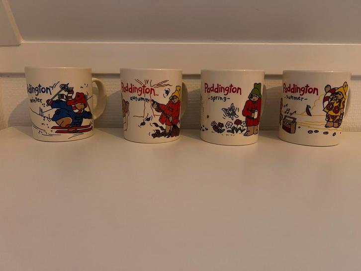 Paddington Beer Mokken - Set van 4 seizoenen, Huis en Inrichting, Keuken | Servies, Zo goed als nieuw, Kop(pen) en/of Schotel(s)