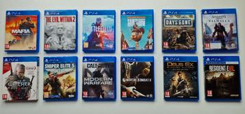 Spellen bundel 12 stuks Playstation 4