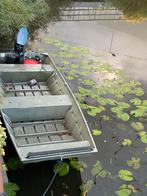 Platbodem 1236 aluminium, Watersport en Boten, Gebruikt, Ophalen of Verzenden, 30 pk of meer, Buitenboordmotor