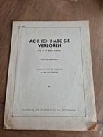 Ach, ich habe sie verloren van Christoph W. Gluck, Muziek en Instrumenten, Bladmuziek, Ophalen of Verzenden, Artiest of Componist