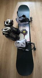 Salomon Oh Yeah snowboard 147 cm + Nitro Monarch tls 38 2/3, Ophalen of Verzenden, Gebruikt, Board