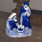 Heinen Delfts blauw kerstgroep, Ophalen of Verzenden, Zo goed als nieuw