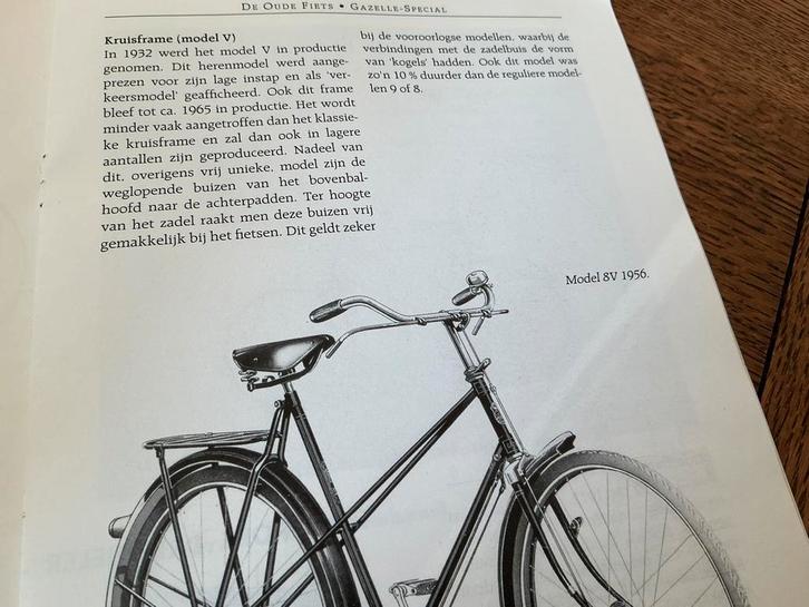 Oldtimer GAZELLE  8 V, -1957, Kruisframe fiets, 64 cm., Fietsen en Brommers, Fietsen | Oldtimers, Ophalen