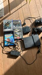PlayStation 2, Ophalen, Gebruikt, Zwart, Met games
