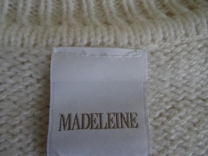 Madeleine by Pauw knitted top mt 42 - 42 % wol - 9 % alpaka, Kleding | Dames, Tops, Zo goed als nieuw, Maat 42/44 (L), Wit, Zonder mouw
