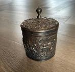 DE verzilverde theedoos (wd-30), Ophalen of Verzenden, Zilver