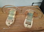 schitterende vintage 2 wandlampen messing met glas wandlamp, Ophalen of Verzenden, Zo goed als nieuw, Glas