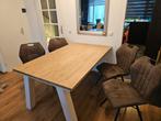 Uitschuifbare eettafel, Ophalen, Gebruikt, 200 cm of meer, 50 tot 100 cm