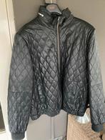 Zwarte gewatteerde leren jas maat 60, Zwart, Nieuw, Ophalen of Verzenden, Jas of Mantel