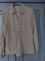 Zwarte blouse met stippen - Maat M, Maat 38/40 (M), Zwart, Ophalen of Verzenden, Onbekend