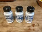 Vintage wit mekglas kruidenpotjes (3 x ), Huis en Inrichting, Ophalen of Verzenden, Zo goed als nieuw