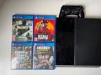 PS4 1TB + 4 games + controller, 1 speler, Ophalen of Verzenden, Gebruikt, Vanaf 3 jaar